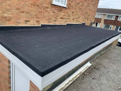 This is a photo of a flat roof installation carried out in Faversham, Kent. Works have been carried out by Faversham Roofing