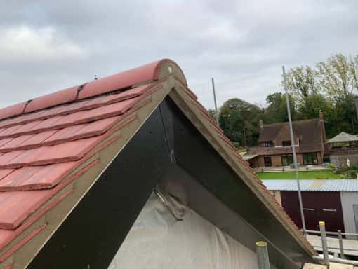 This is a photo of a roof recently installed in Faversham, Kent. Works have been carried out by Faversham Roofing