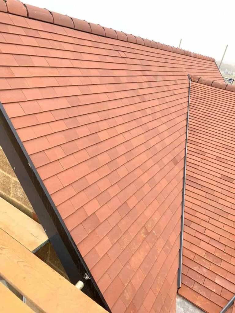 This is a photo of a new build roof installation carried out in Faversham, Kent. Works have been carried out by Faversham Roofing